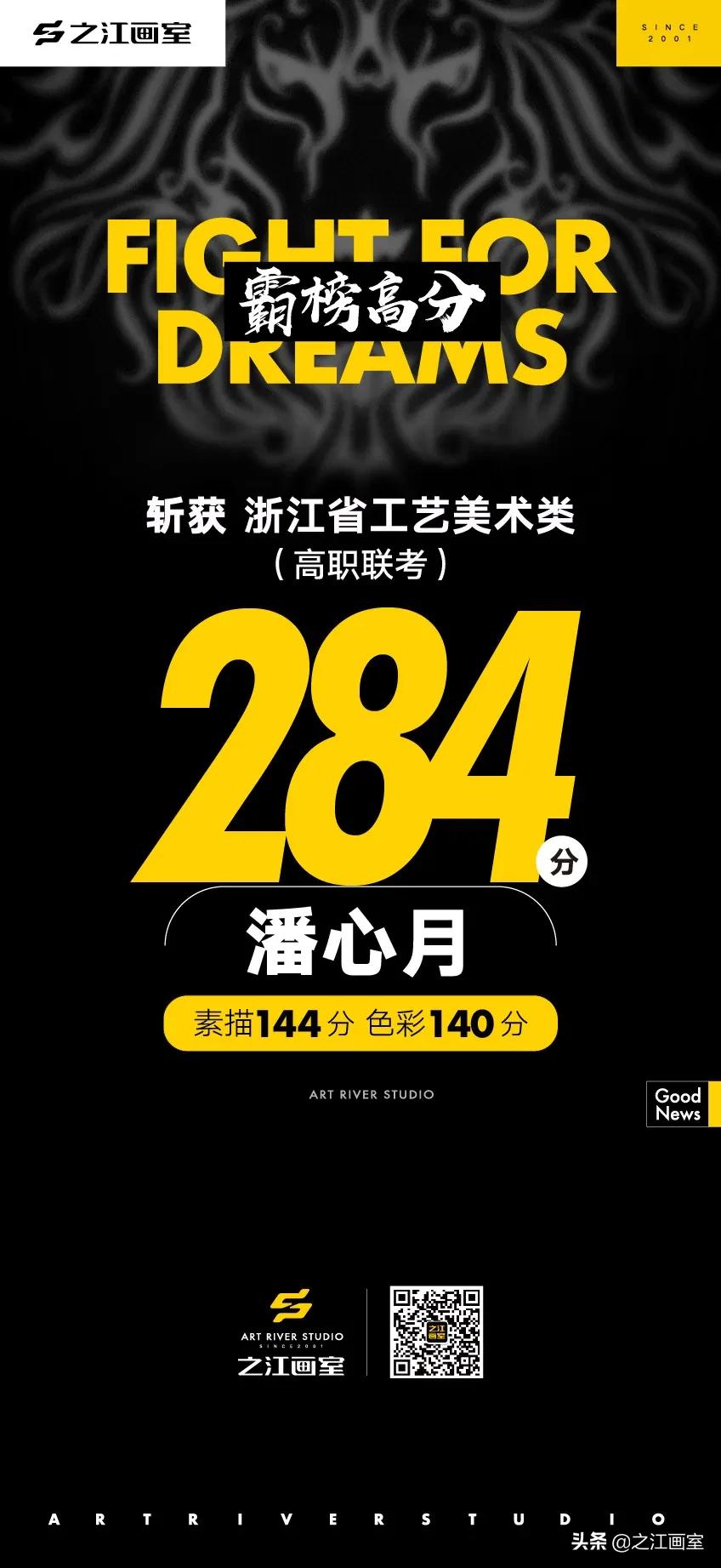 「历史突破」之江高职280以上20人，270以上68人