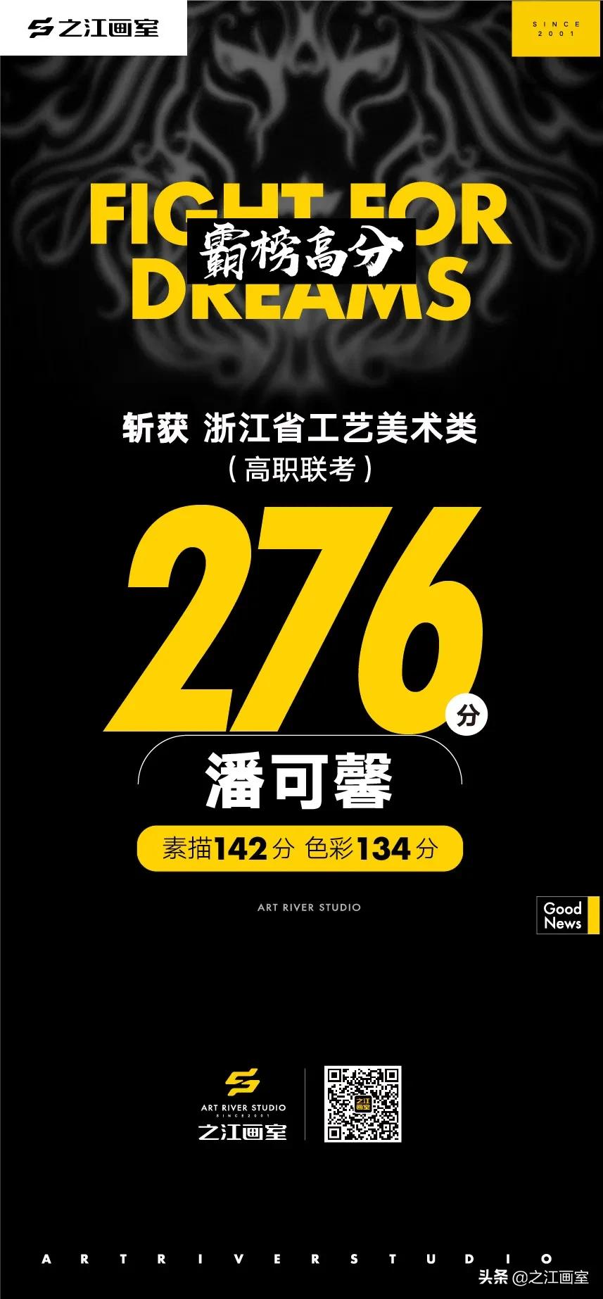 「历史突破」之江高职280以上20人，270以上68人