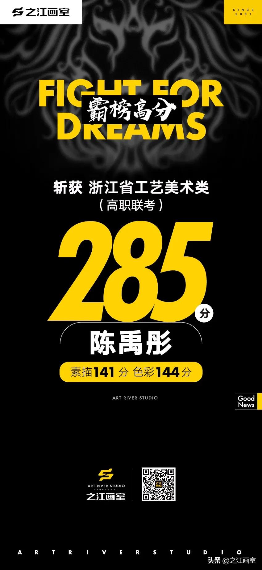 「历史突破」之江高职280以上20人，270以上68人