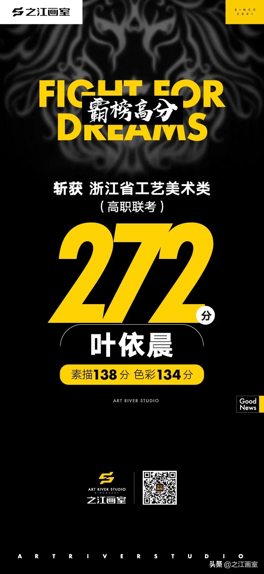 「历史突破」之江高职280以上20人，270以上68人